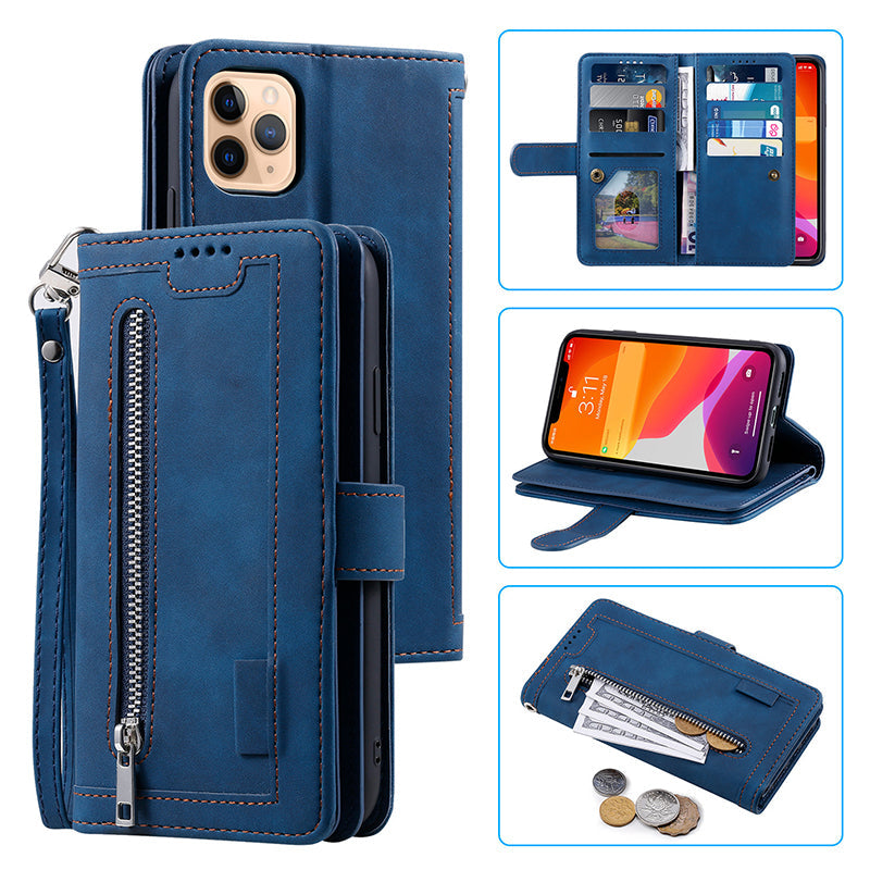 Zipper Wallet iPhone Case Card Holder