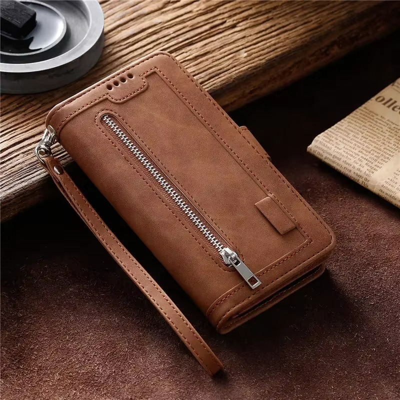 Zipper Wallet iPhone Case Card Holder