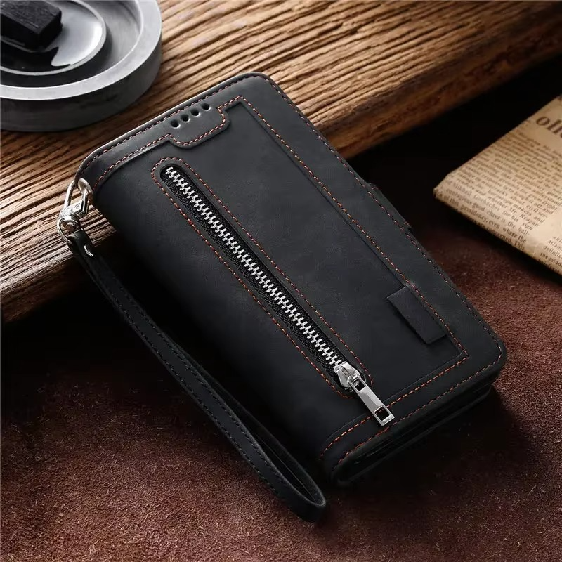 Zipper Wallet iPhone Case Card Holder