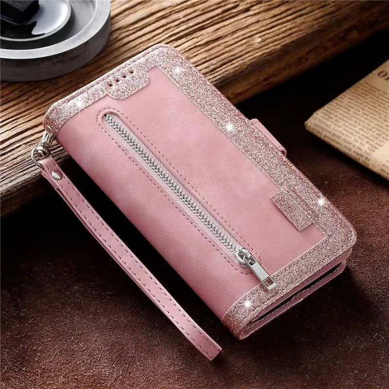 Zipper Wallet iPhone Case Card Holder