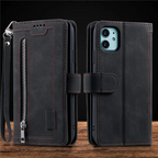 Zipper Wallet iPhone Case Card Holder
