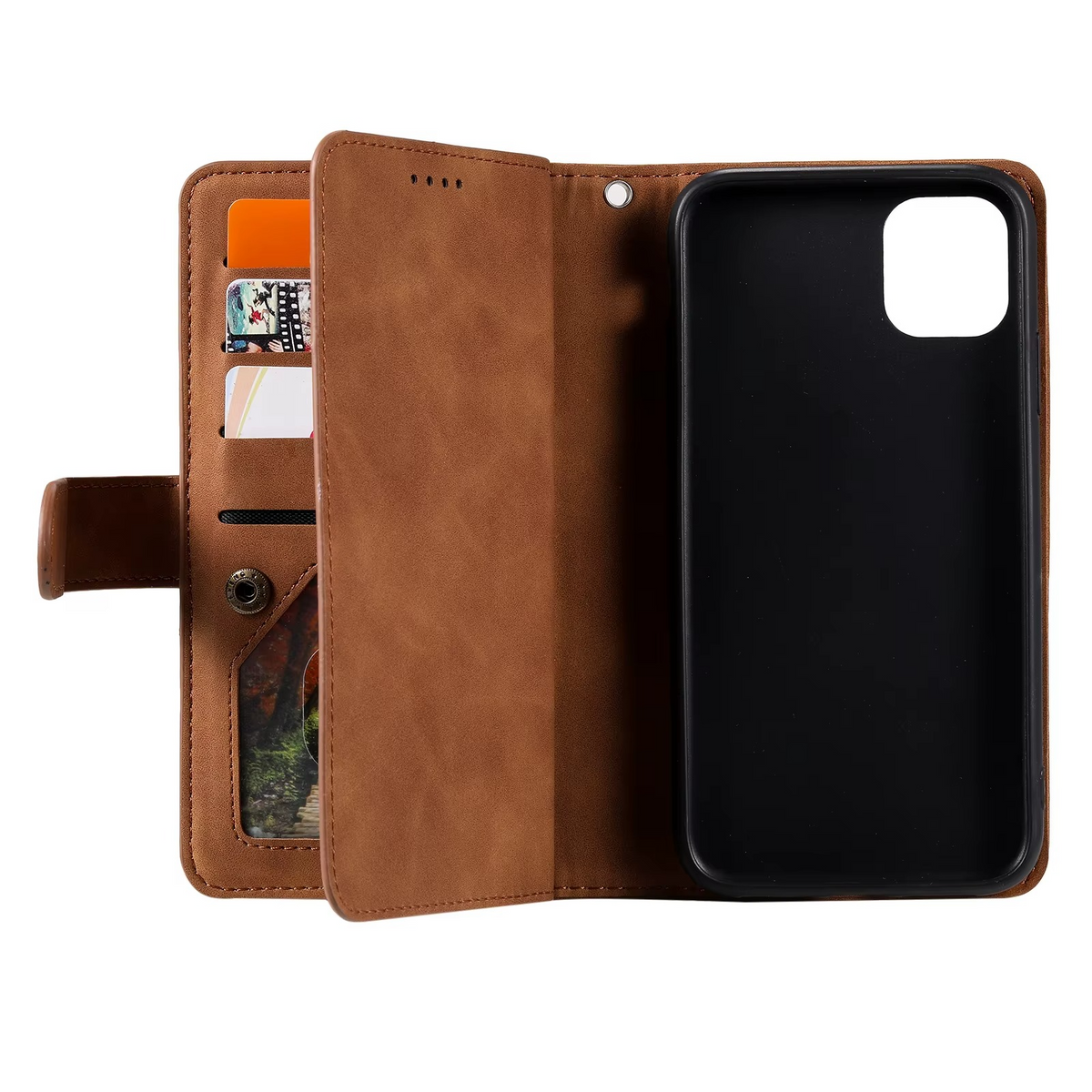Zipper Wallet iPhone Case Card Holder