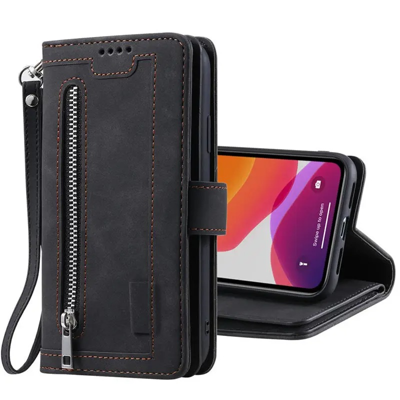 Zipper Wallet iPhone Case Card Holder