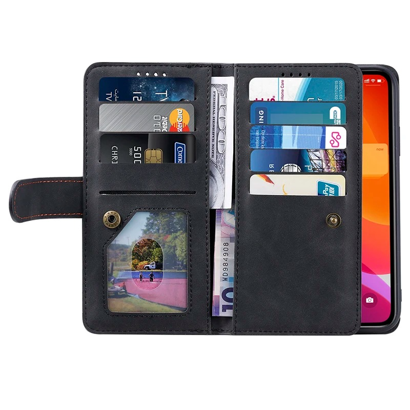 Zipper Wallet iPhone Case Card Holder