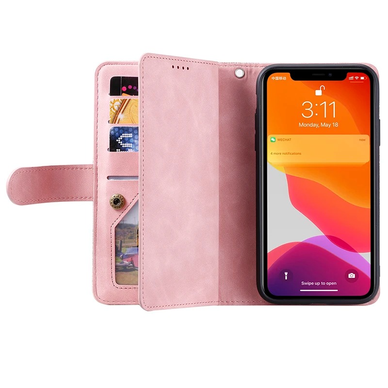 Zipper Wallet iPhone Case Card Holder