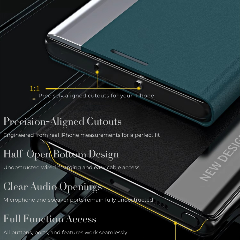 Slim Flip Cover iPhone Case