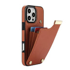 Leather Wallet iPhone Case Card Holder Flap