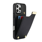 Leather Wallet iPhone Case Card Holder Flap