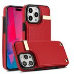 Leather Wallet iPhone Case Card Holder Flap