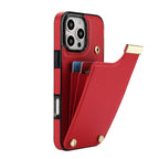 Leather Wallet iPhone Case Card Holder Flap