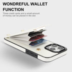 Leather Wallet iPhone Case Card Holder Flap