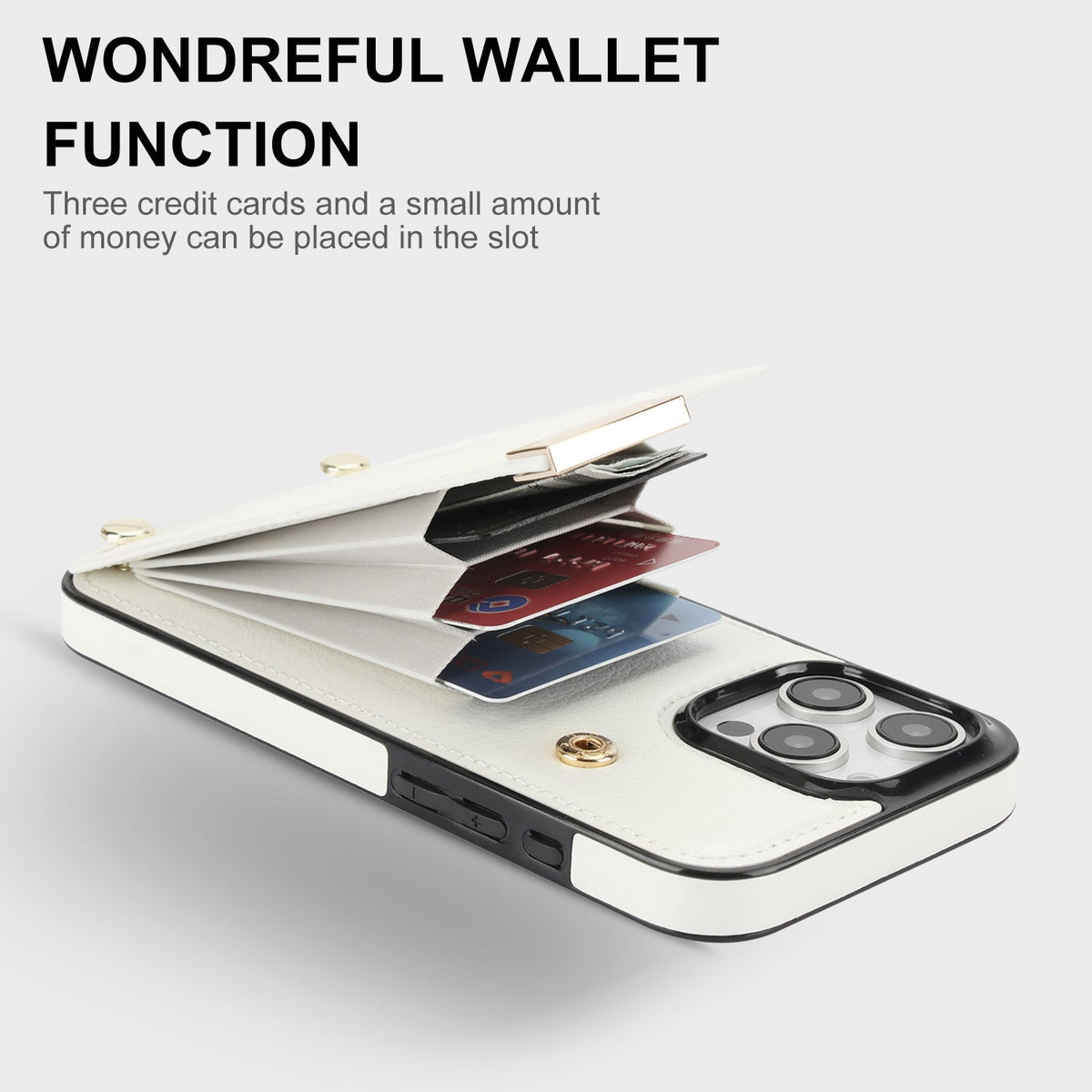 Leather Wallet iPhone Case Card Holder Flap