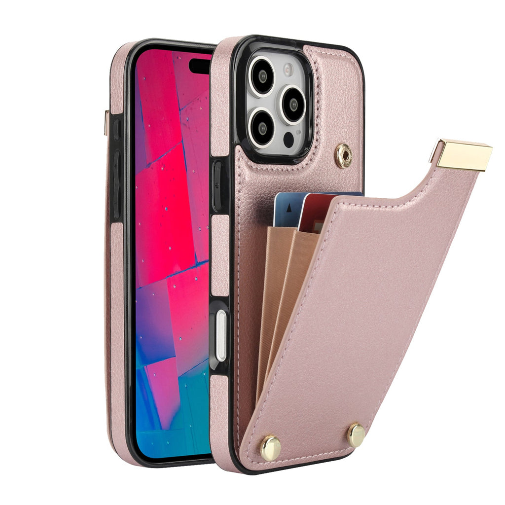 Leather Wallet iPhone Case Card Holder Flap