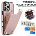 Leather Wallet iPhone Case Card Holder Flap