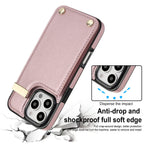 Leather Wallet iPhone Case Card Holder Flap