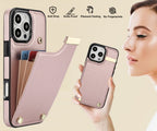 Leather Wallet iPhone Case Card Holder Flap