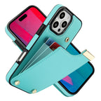 Leather Wallet iPhone Case Card Holder Flap