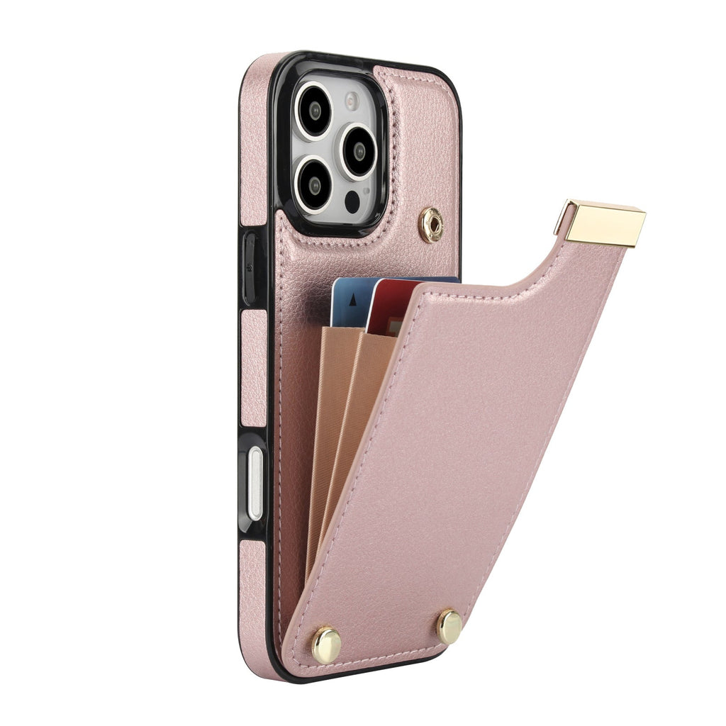 Leather Wallet iPhone Case Card Holder Flap