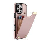 Leather Wallet iPhone Case Card Holder Flap