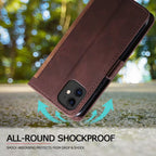 Leather Look Flip Wallet iPhone Case