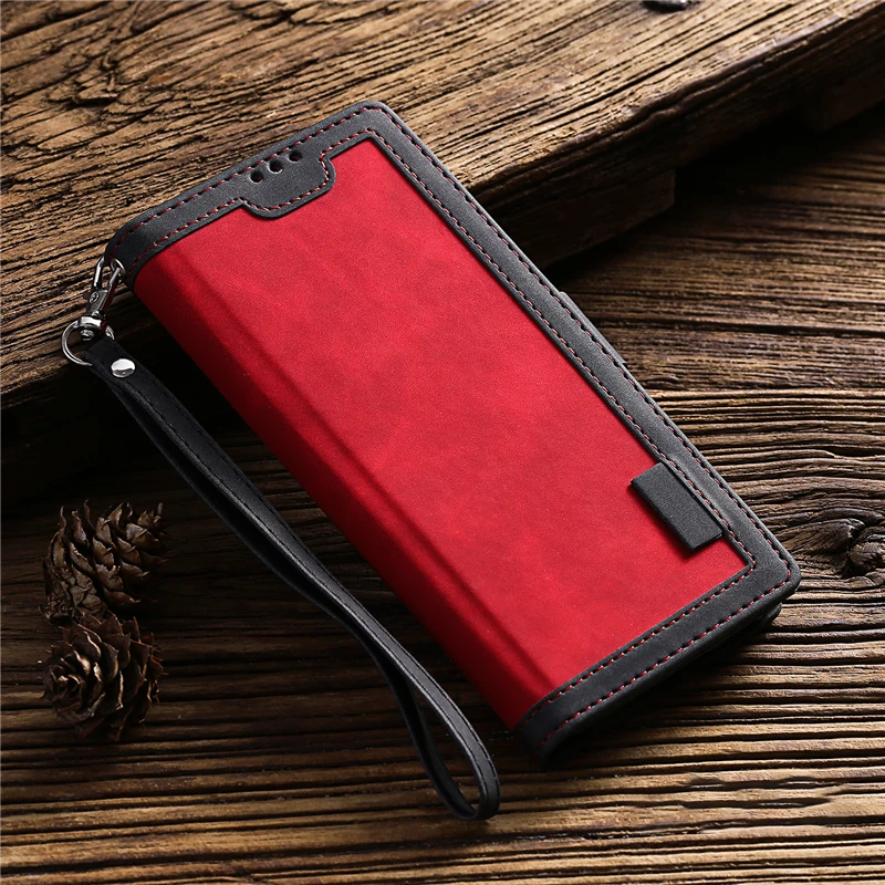 Leather Look Flip Wallet iPhone Case