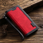 Leather Look Flip Wallet iPhone Case