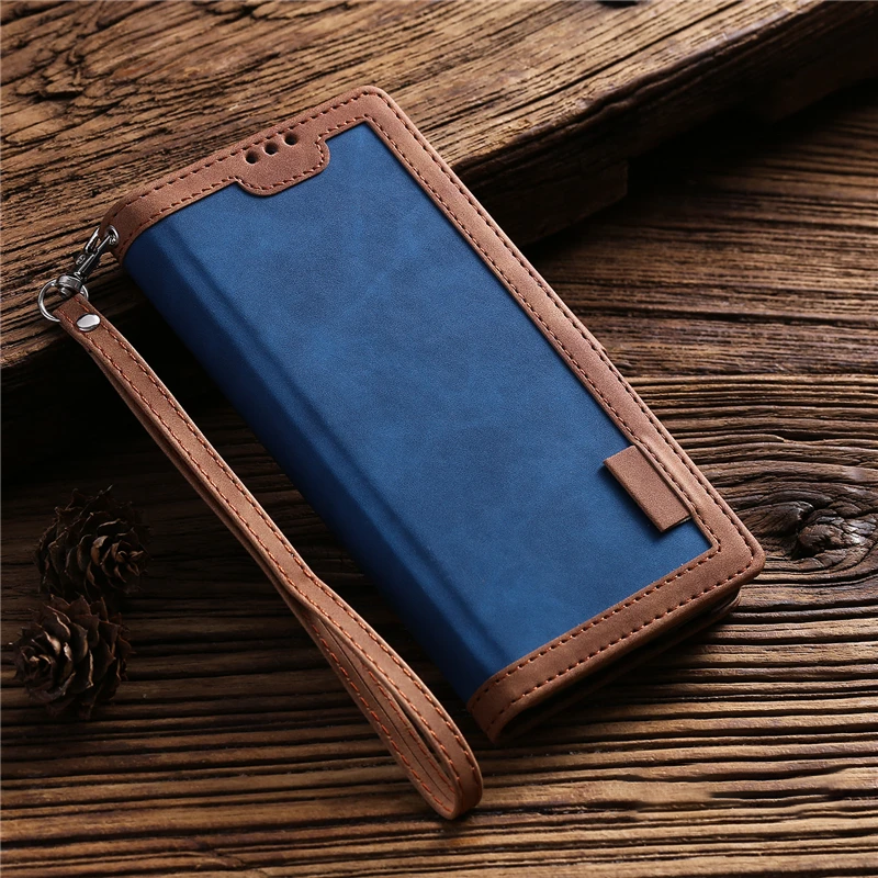 Leather Look Flip Wallet iPhone Case