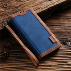 Leather Look Flip Wallet iPhone Case