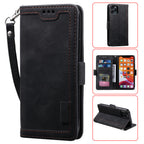 Leather Look Flip Wallet iPhone Case