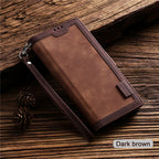 Leather Look Flip Wallet iPhone Case