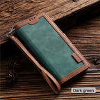 Leather Look Flip Wallet iPhone Case
