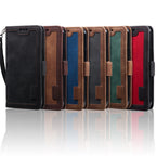 Leather Look Flip Wallet iPhone Case