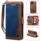 Leather Look Flip Wallet iPhone Case