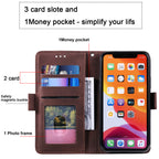 Leather Look Flip Wallet iPhone Case
