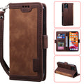 Leather Look Flip Wallet iPhone Case