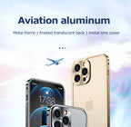 Metal Style Bumper iPhone Case Frosted Back