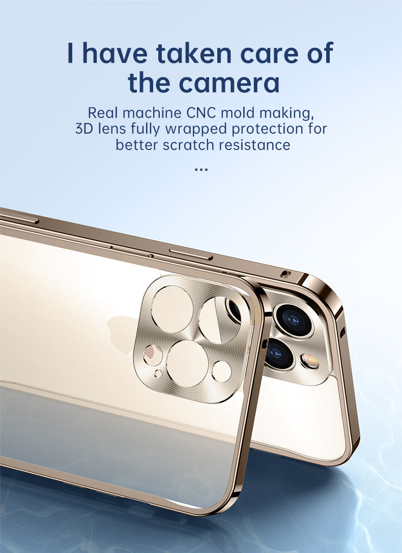 Metal Style Bumper iPhone Case Frosted Back