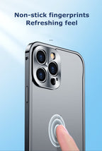 Metal Style Bumper iPhone Case Frosted Back