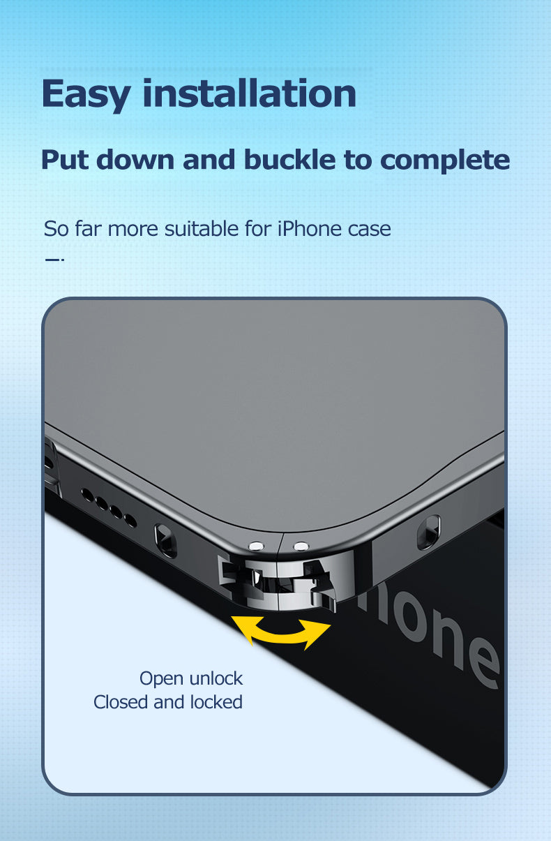 Metal Style Bumper iPhone Case Frosted Back