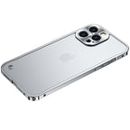 Metal Style Bumper iPhone Case Frosted Back