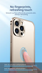 Metal Style Bumper iPhone Case Frosted Back
