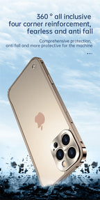 Metal Style Bumper iPhone Case Frosted Back