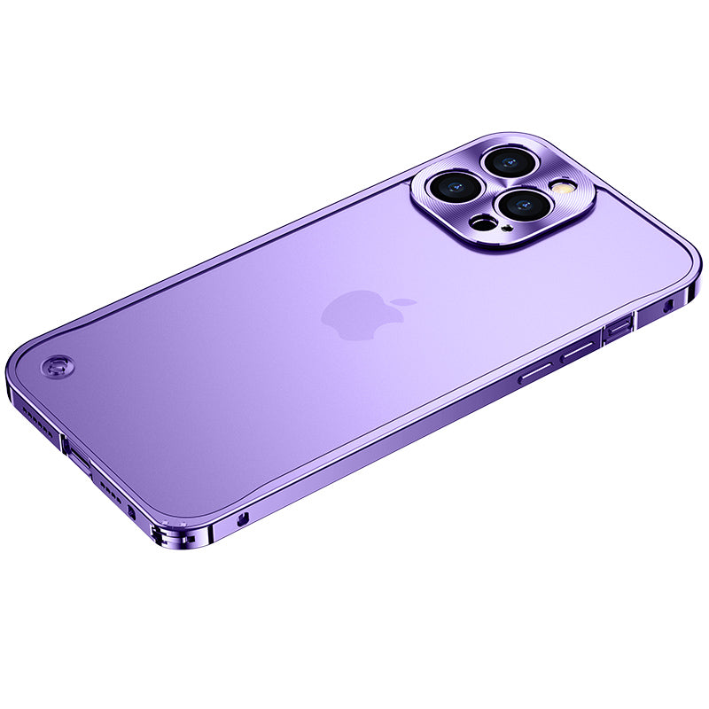 Metal Style Bumper iPhone Case Frosted Back
