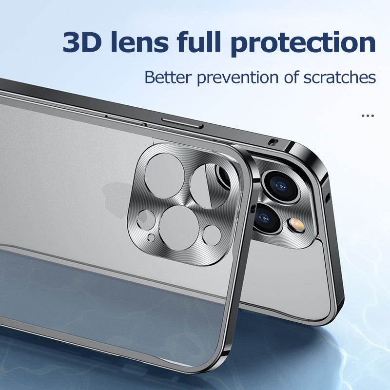 Metal Style Bumper iPhone Case Frosted Back