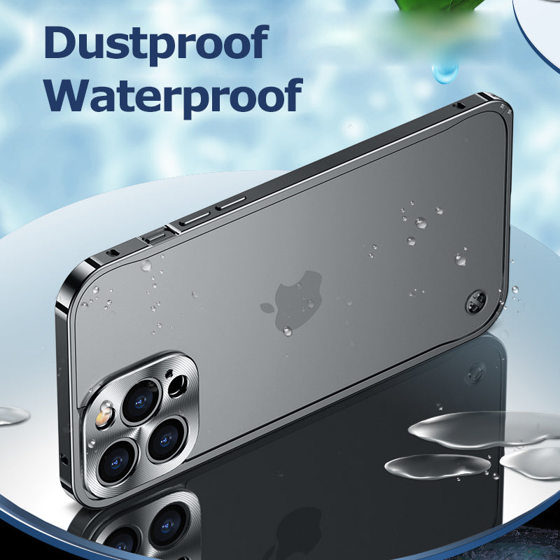 Metal Style Bumper iPhone Case Frosted Back