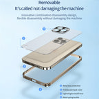 Metal Style Bumper iPhone Case Frosted Back