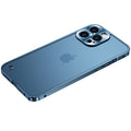 Metal Style Bumper iPhone Case Frosted Back