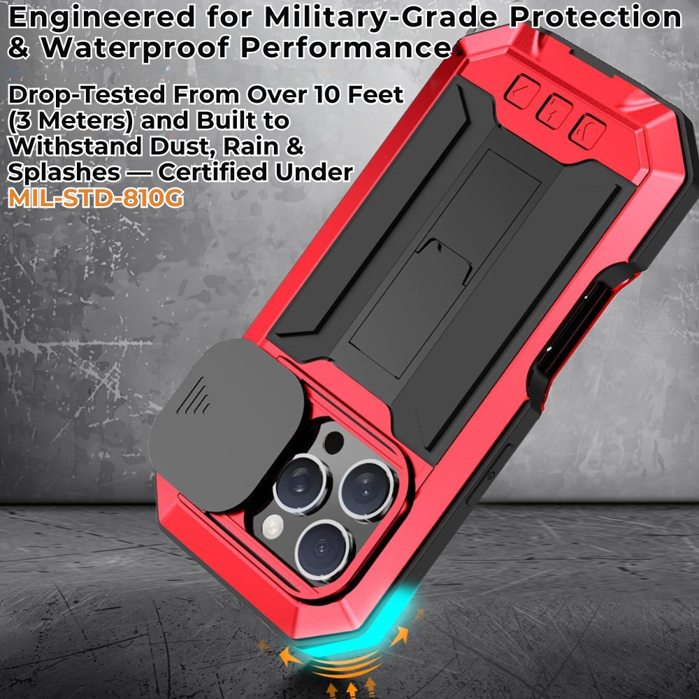 Heavy Duty Metal Style iPhone Case