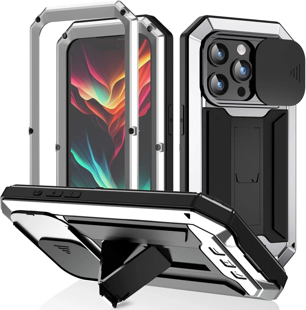 Heavy Duty Metal Style iPhone Case