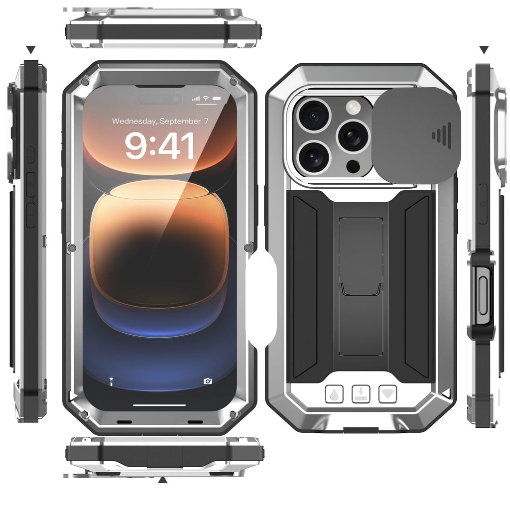 Heavy Duty Metal Style iPhone Case